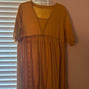 Great yellow linen dress